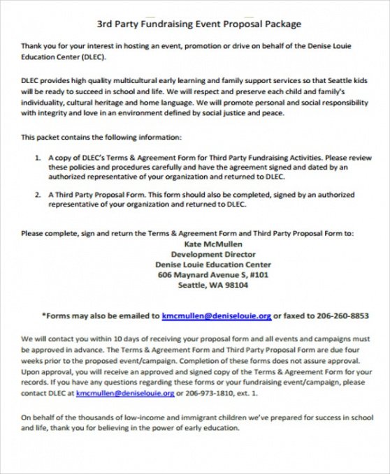 Best Fundraising Contract Template PDF Example Steemfriends