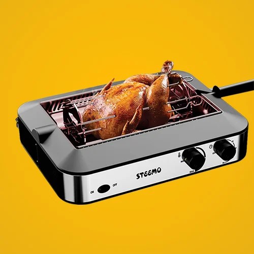 Electric Smokeless Magical Deep Grill 360º Rotational Infrared Indoor