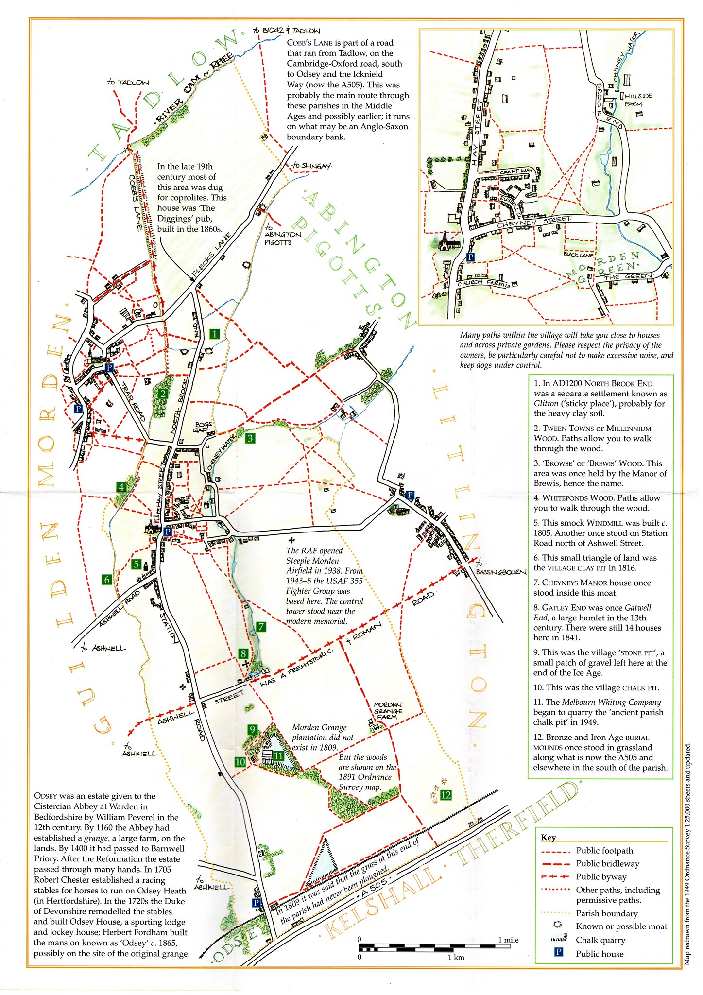 Public Footpaths Cambridgeshire Maps Footpath Map Steeple Morden Parish Council