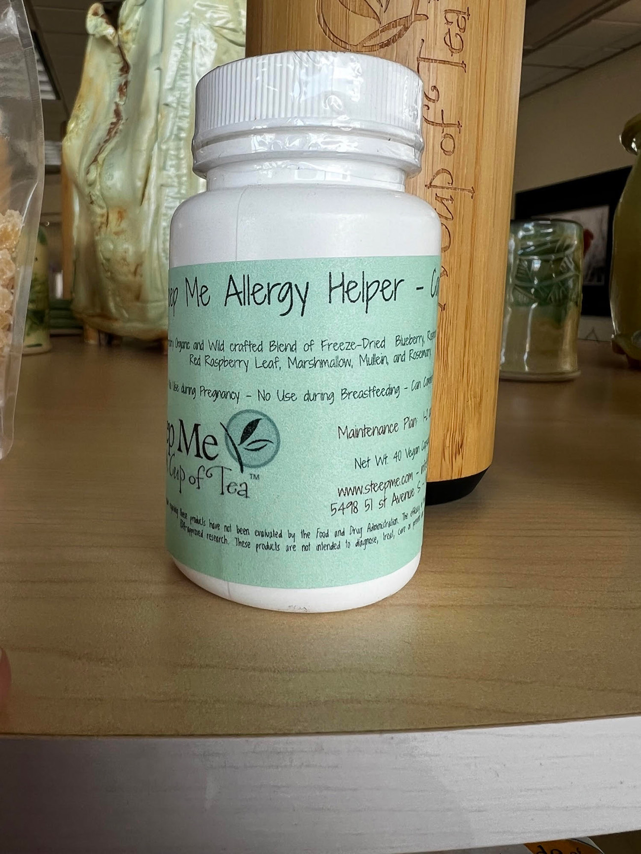 Allergy Tonic Capsules Steep Me Tea Apothecary Caffeine Free