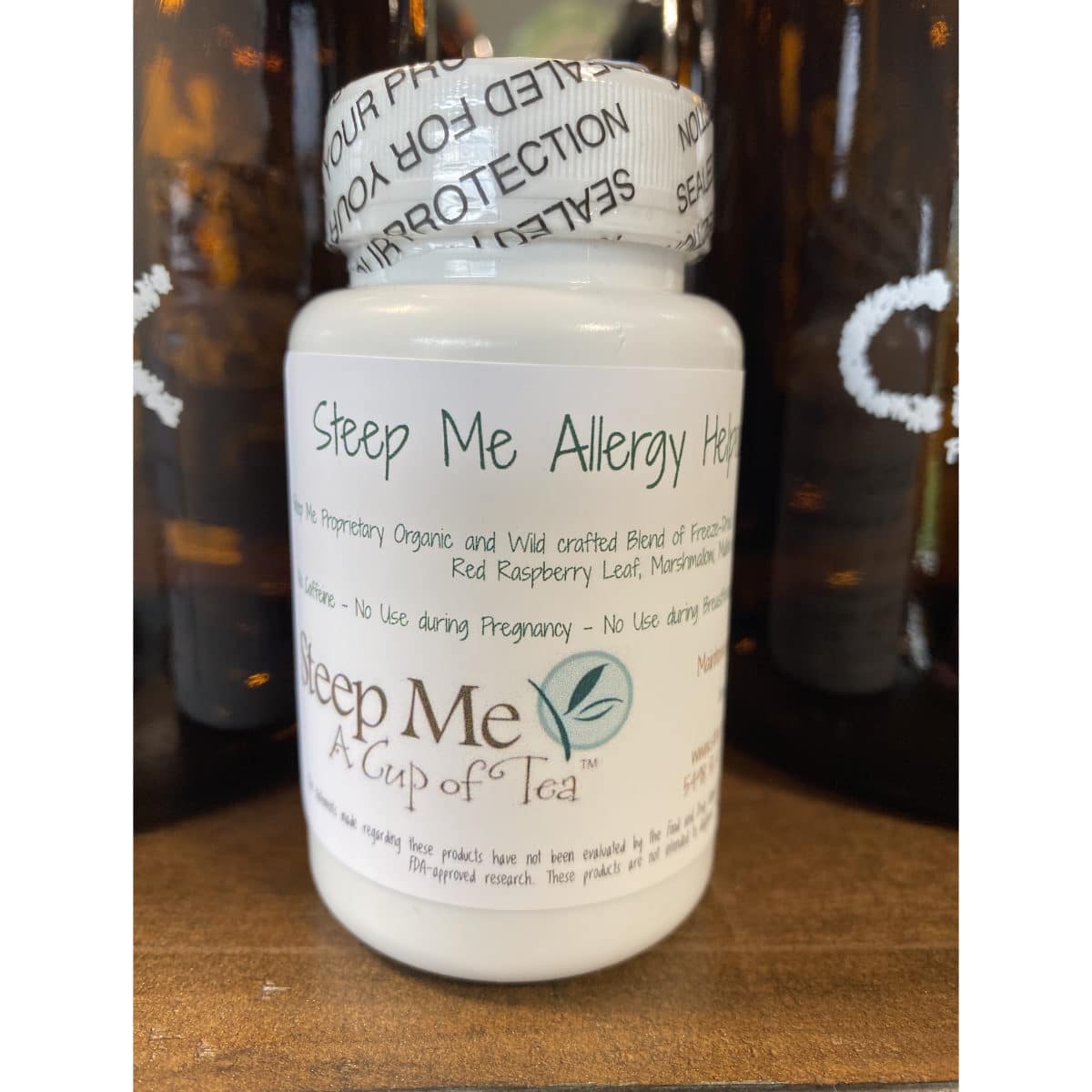 Allergy Capsules Steep Me a Cup of Tea Caffeine Free