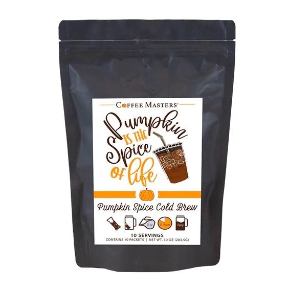 Coffee Masters Cold Brew Packets Pumpkin Spice Steeps and Brews