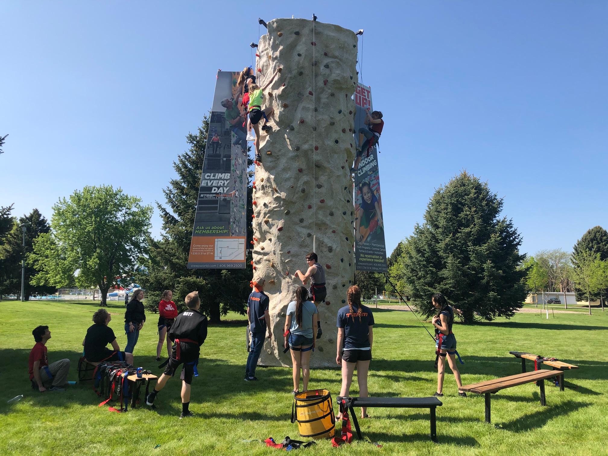 Portable Climbing Wall STEEPWORLD Climbing and Fitness