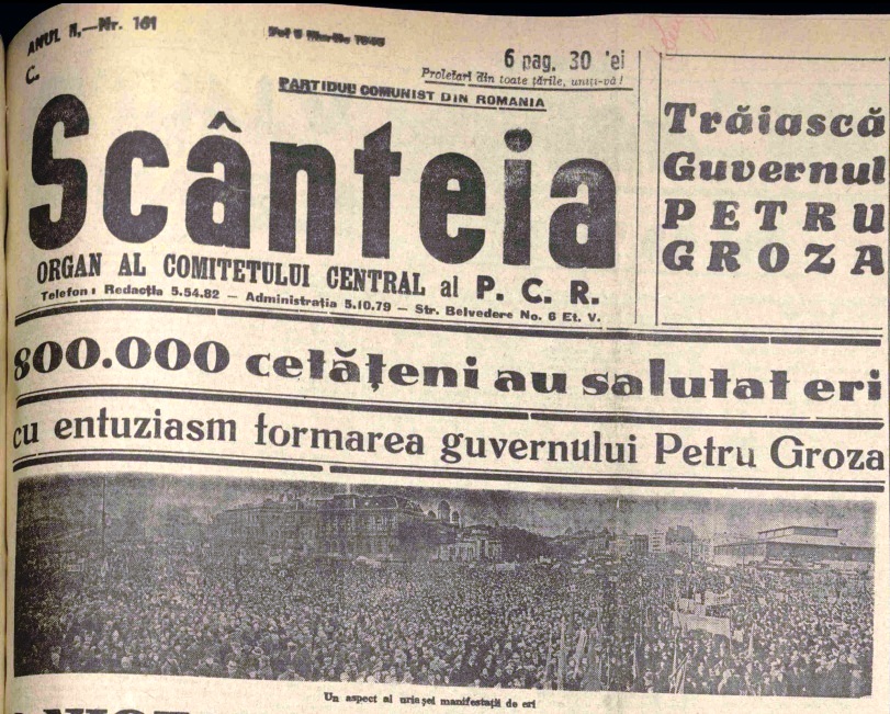 CÄderea Inspre Comunism Instalarea Guvernului Petru Groza 6 Martie 1945 Stefan Bosomitu