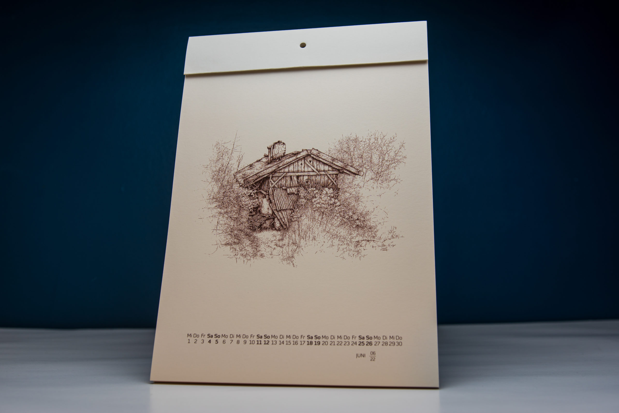 Wandkalender Groß 2022 – Federzeichnungen Steffin