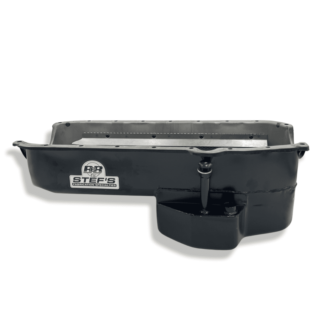 SBC Circle Track 6 qt, Wet Sump Steel Oil Pan 93047 Stef's