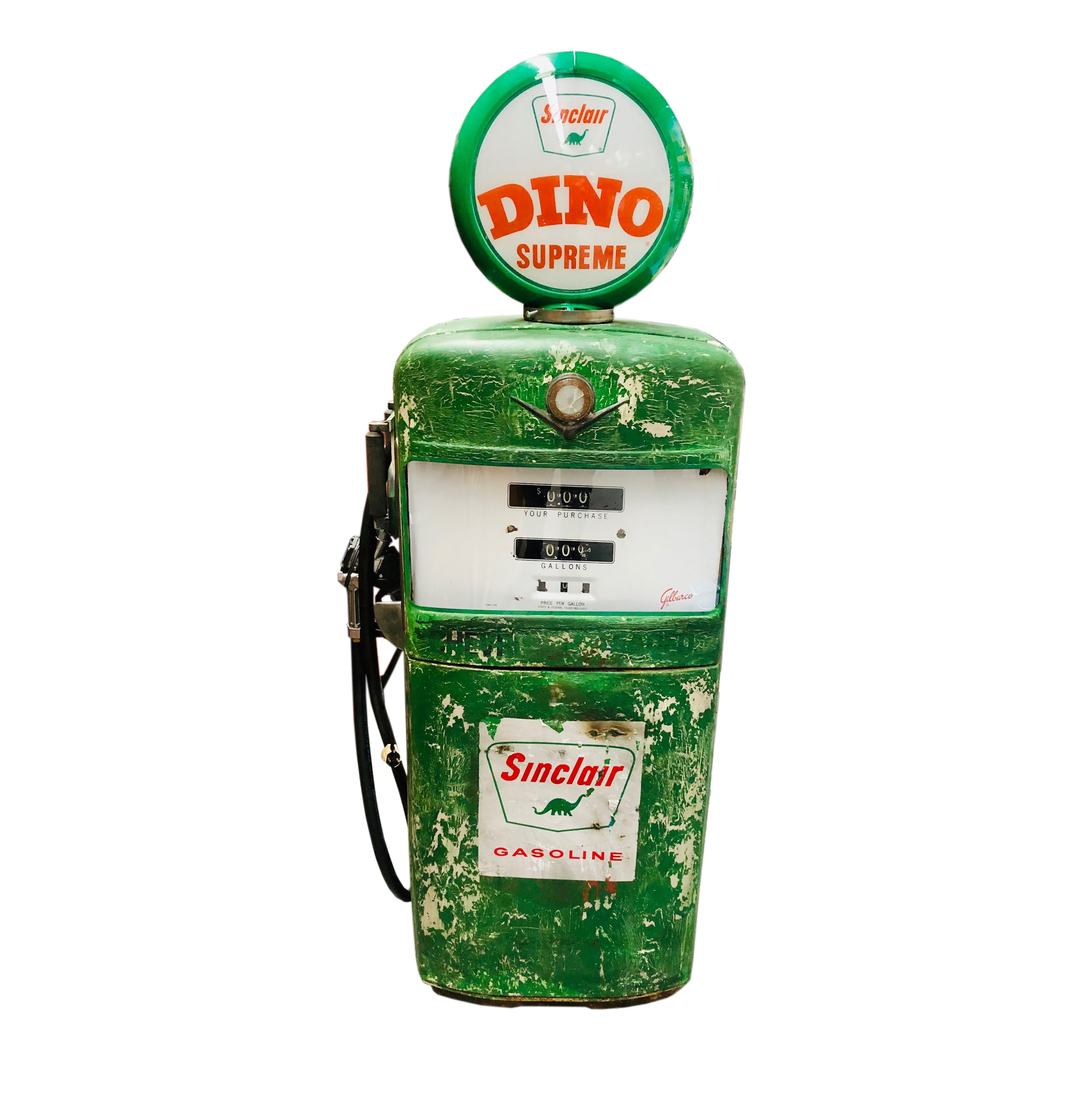 Sinclair Gilbarco american gas pump, original paint.