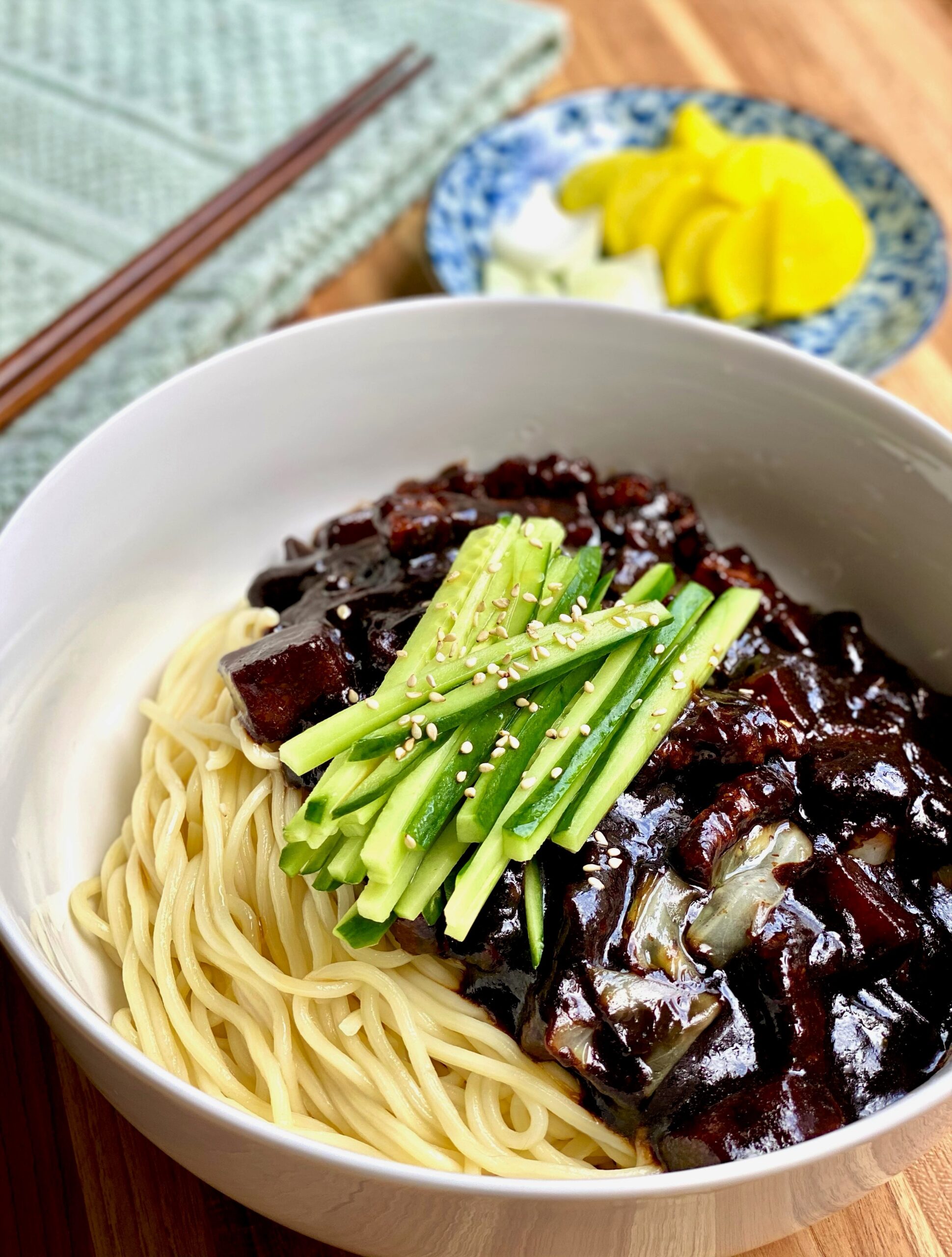 Jjajangmyeon 짜장면 Korean Black Bean Noodles