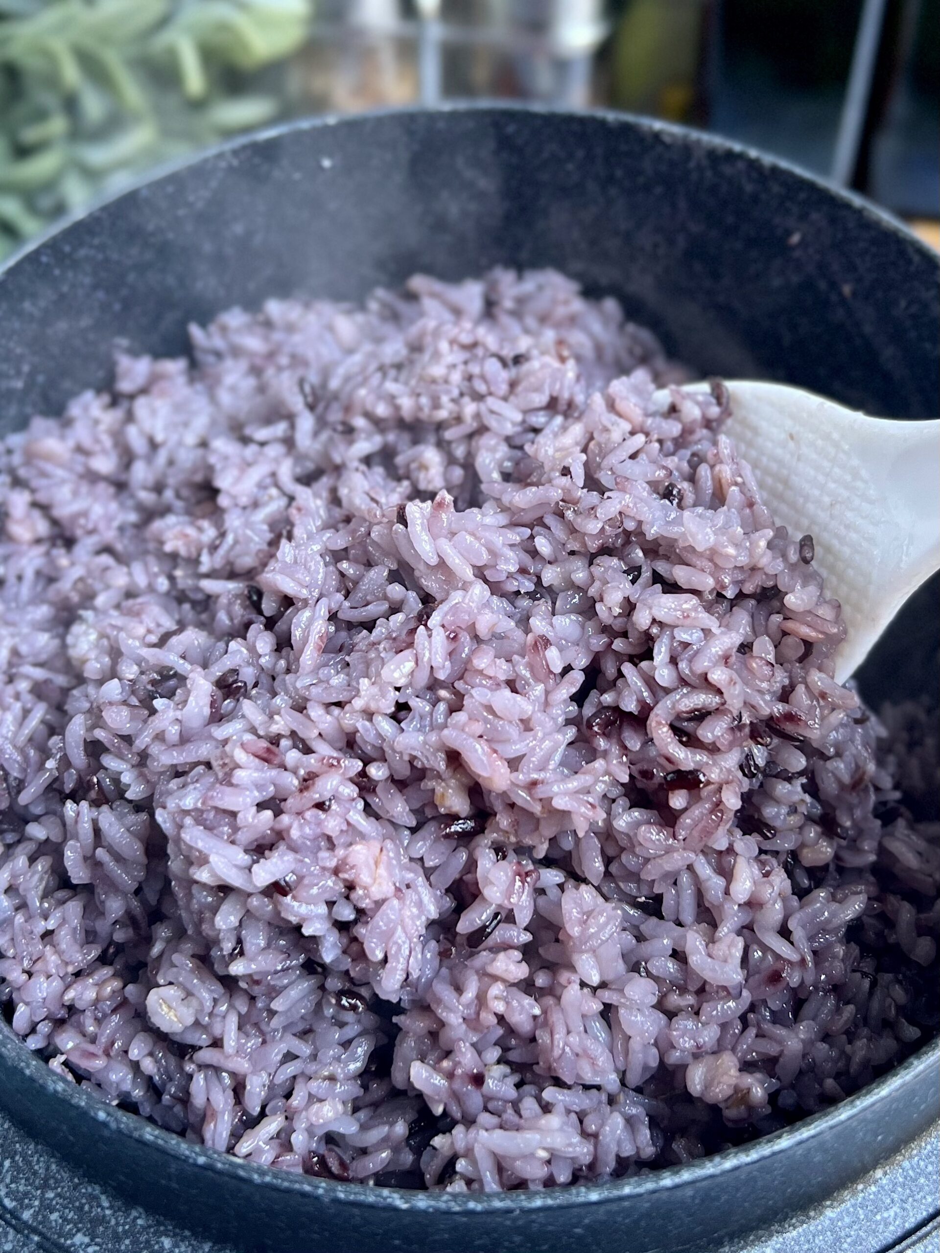 Korean Purple Rice (Heukmi Bap)