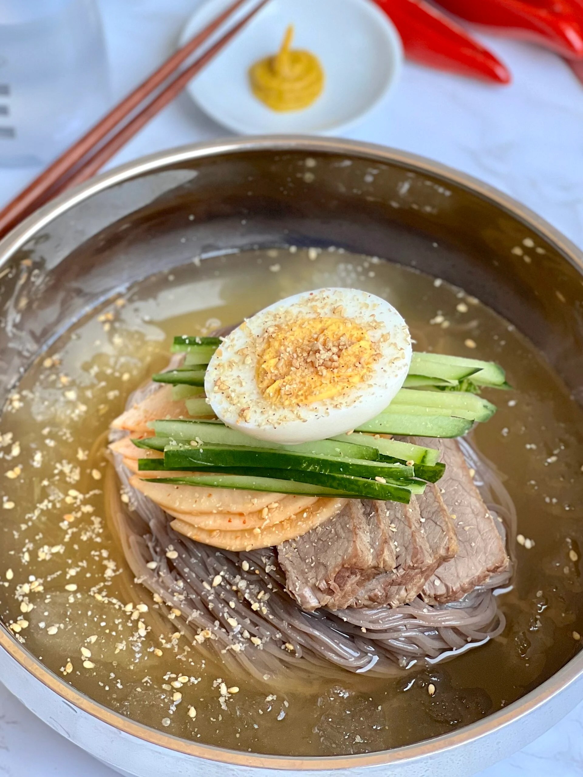Mul Naengmyeon (Korean Cold Noodles)