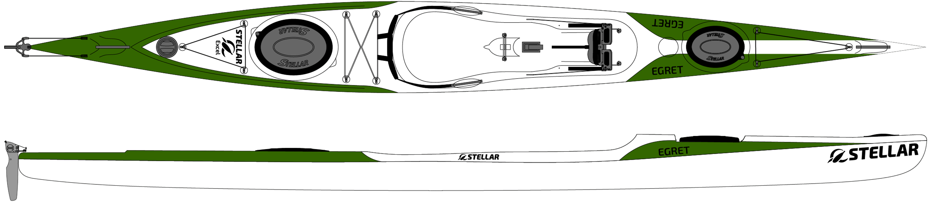 Stellar Kayaks Innovative Performance Surf Skis, Racing Kayaks