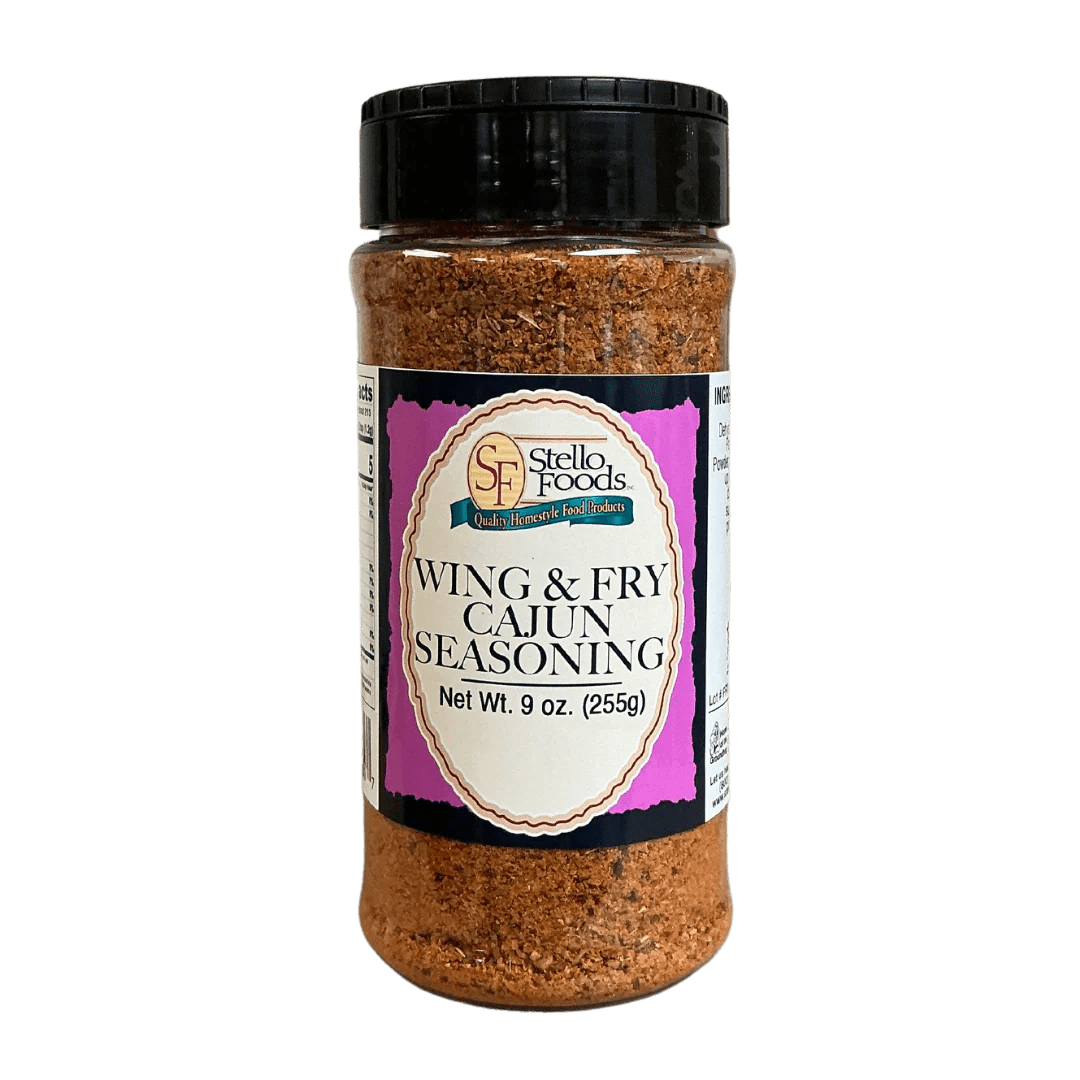 Wing and Fry Dust Cajun Seasoning 9 oz. Stello Foods