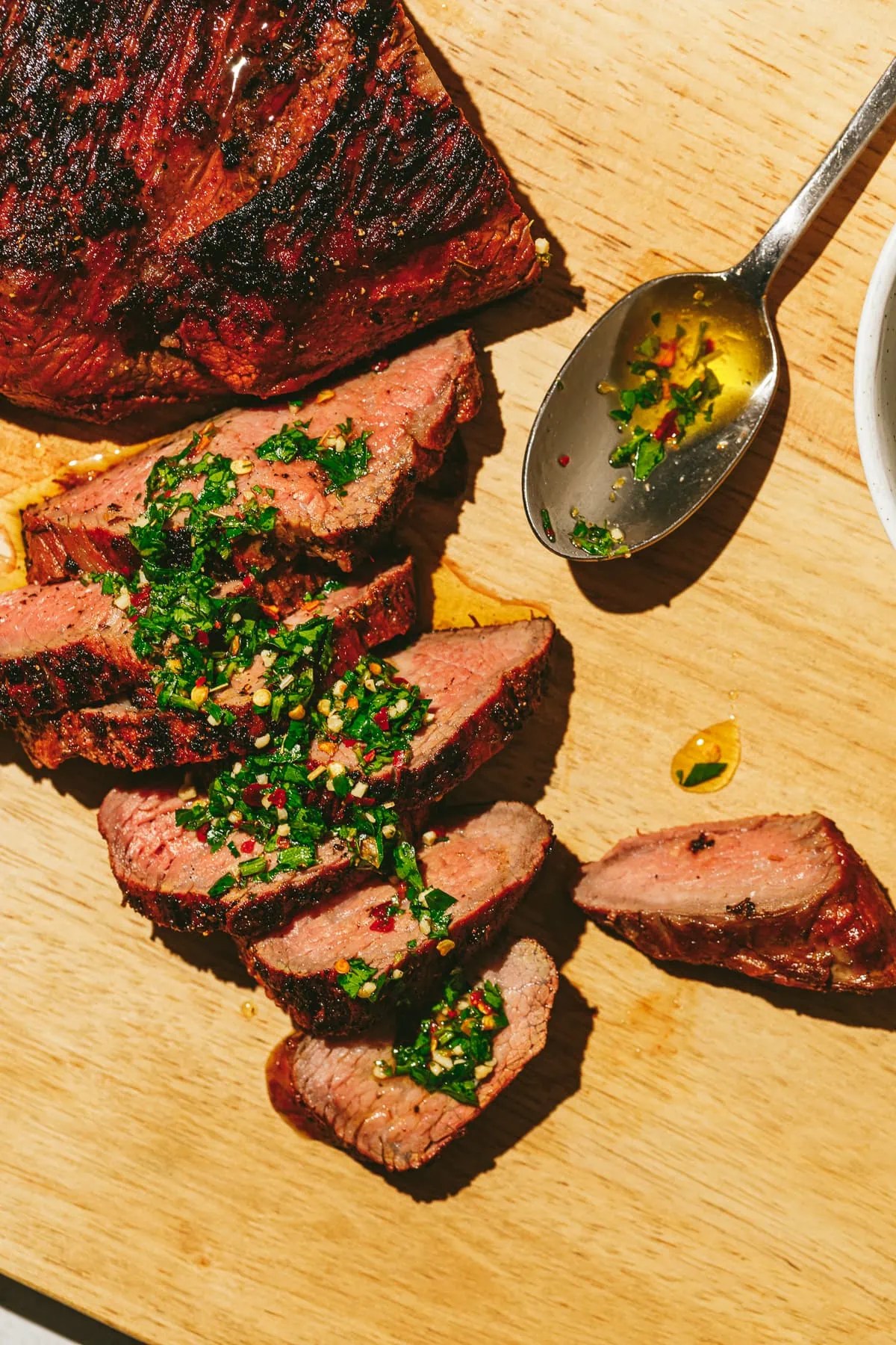 Traeger TriTip with Chimichurri Stem and Spoon