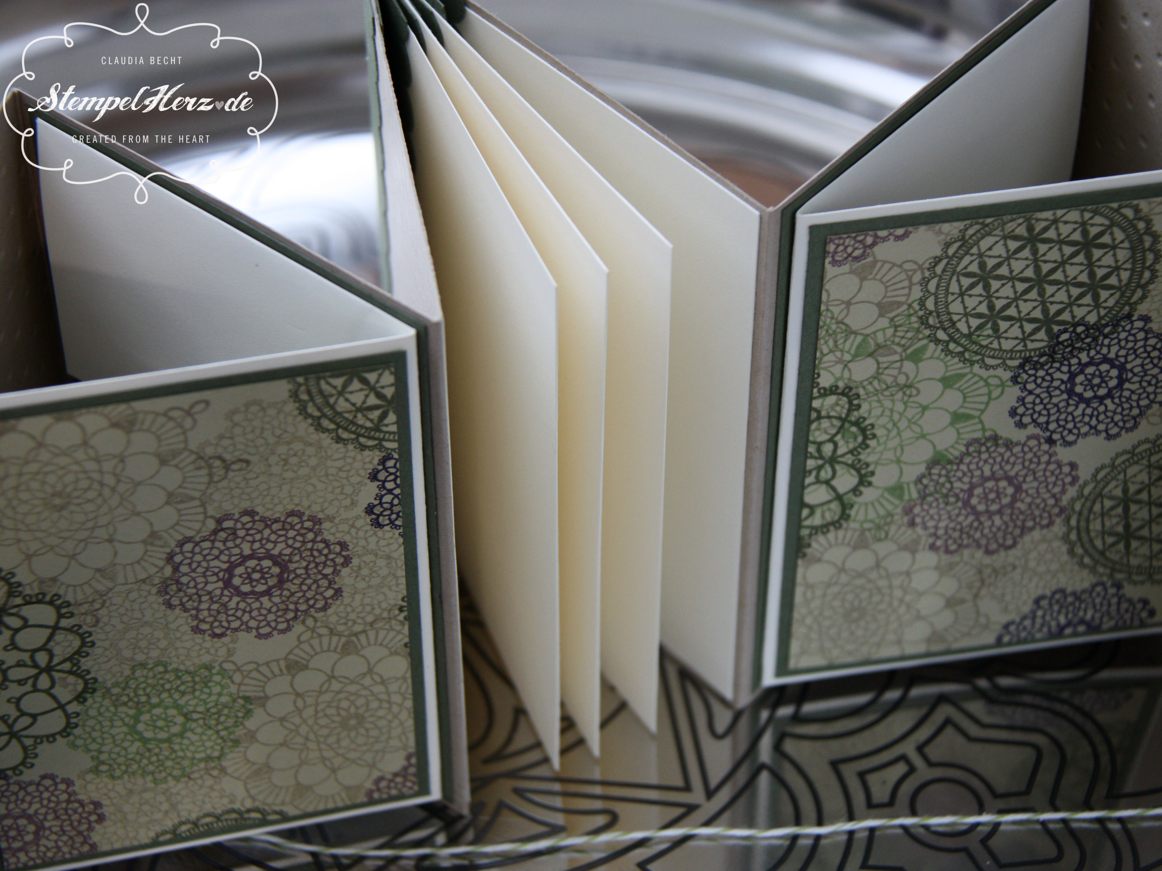 Die Anleitung für das Leporello... Stampin'Up! mit Stempelherz