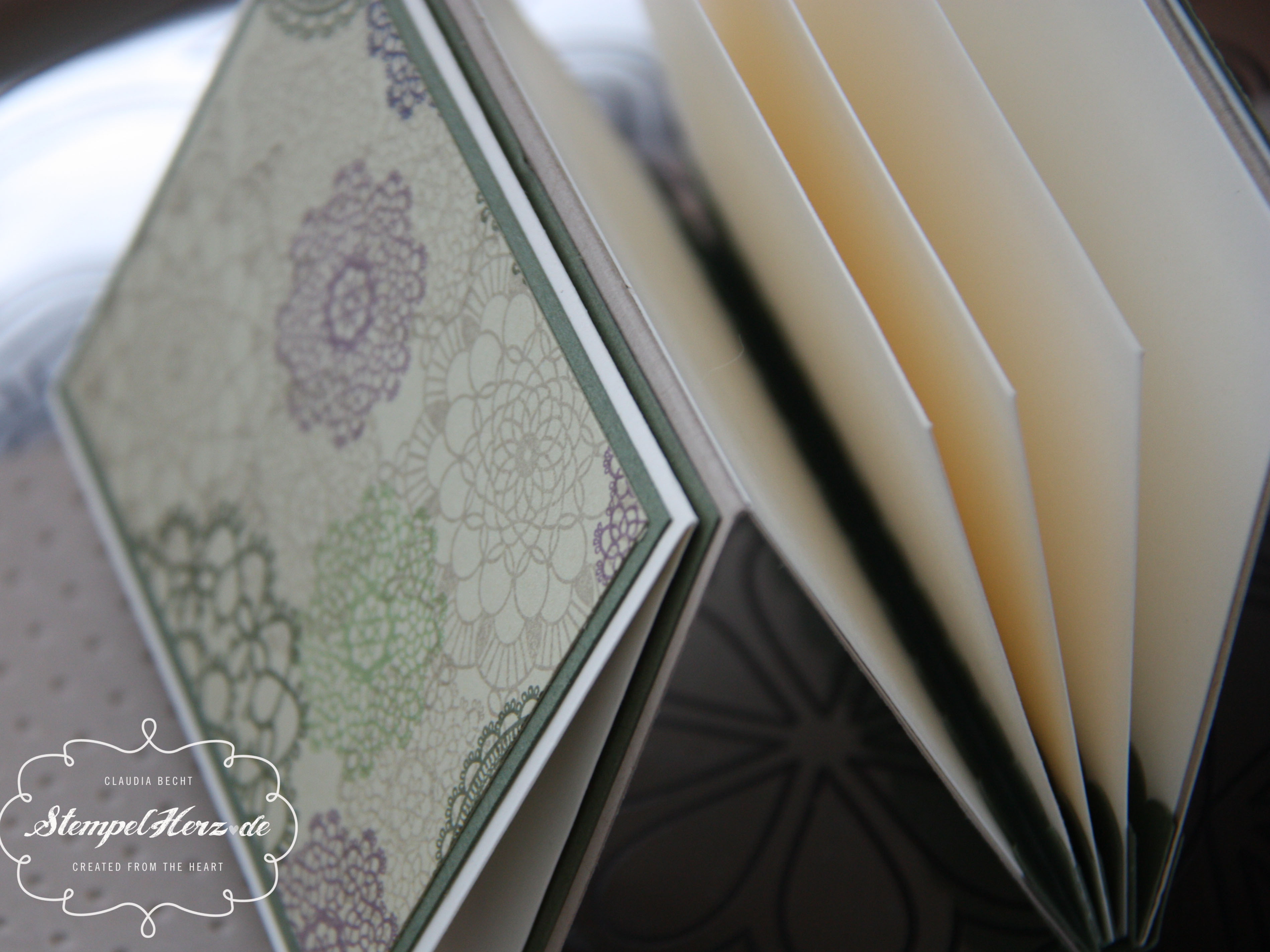 Die Anleitung für das Leporello... Stampin'Up! mit Stempelherz