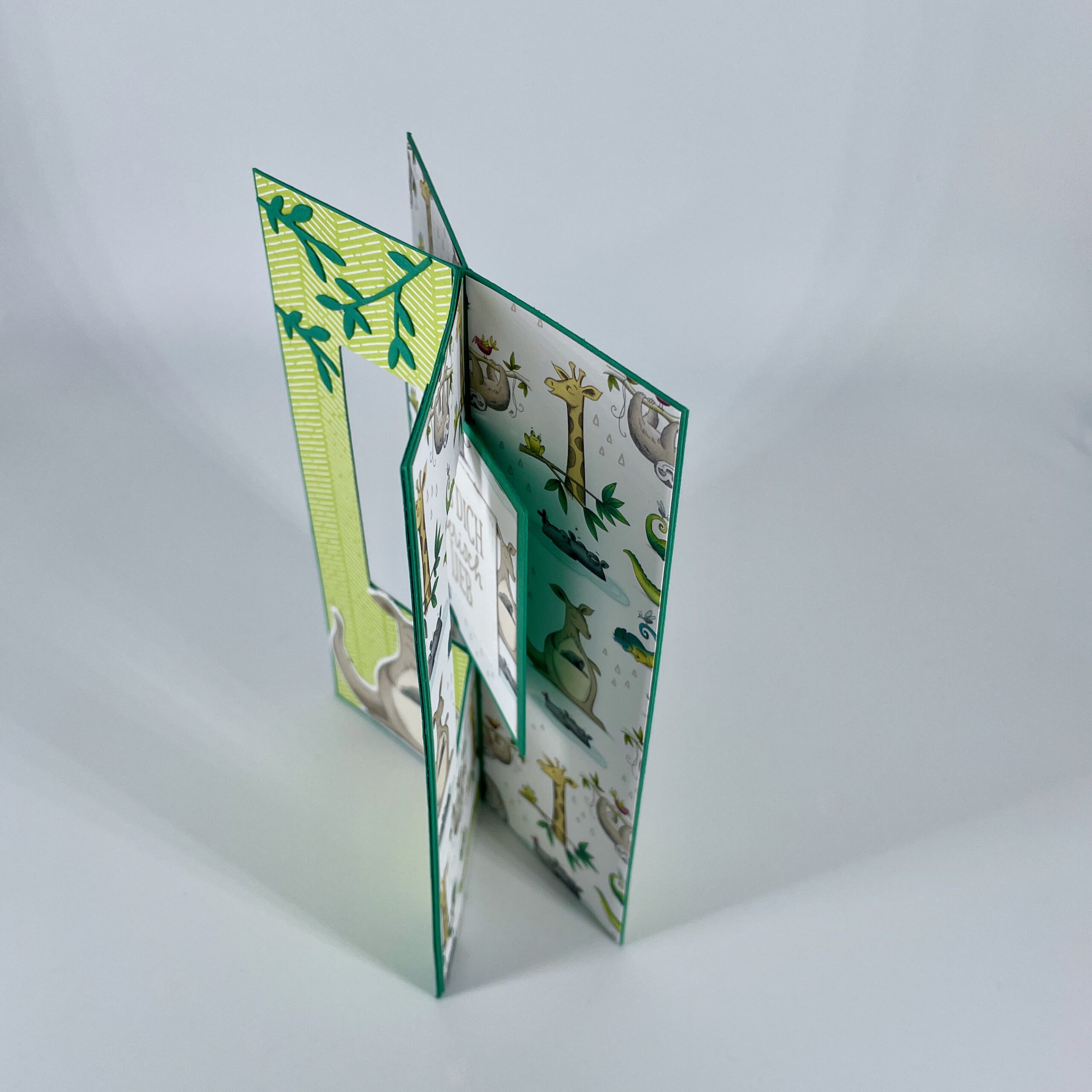 X Karte X Karte Hab dich tierisch lieb Känguru Stempelitis Shop