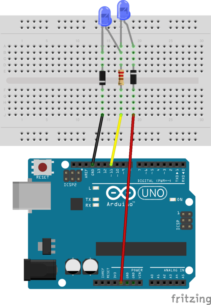 Arduino初心者編：発光ダイオードとRGBLEDの使い方 (整流特性と順方向電圧を理解する) STEMSHIP