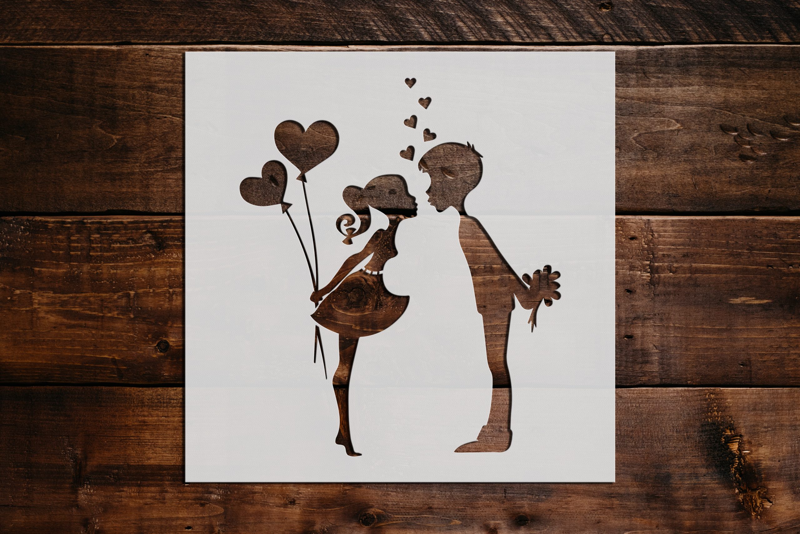 Couple Love Stencil Art and Wall Stencil Stencil Giant