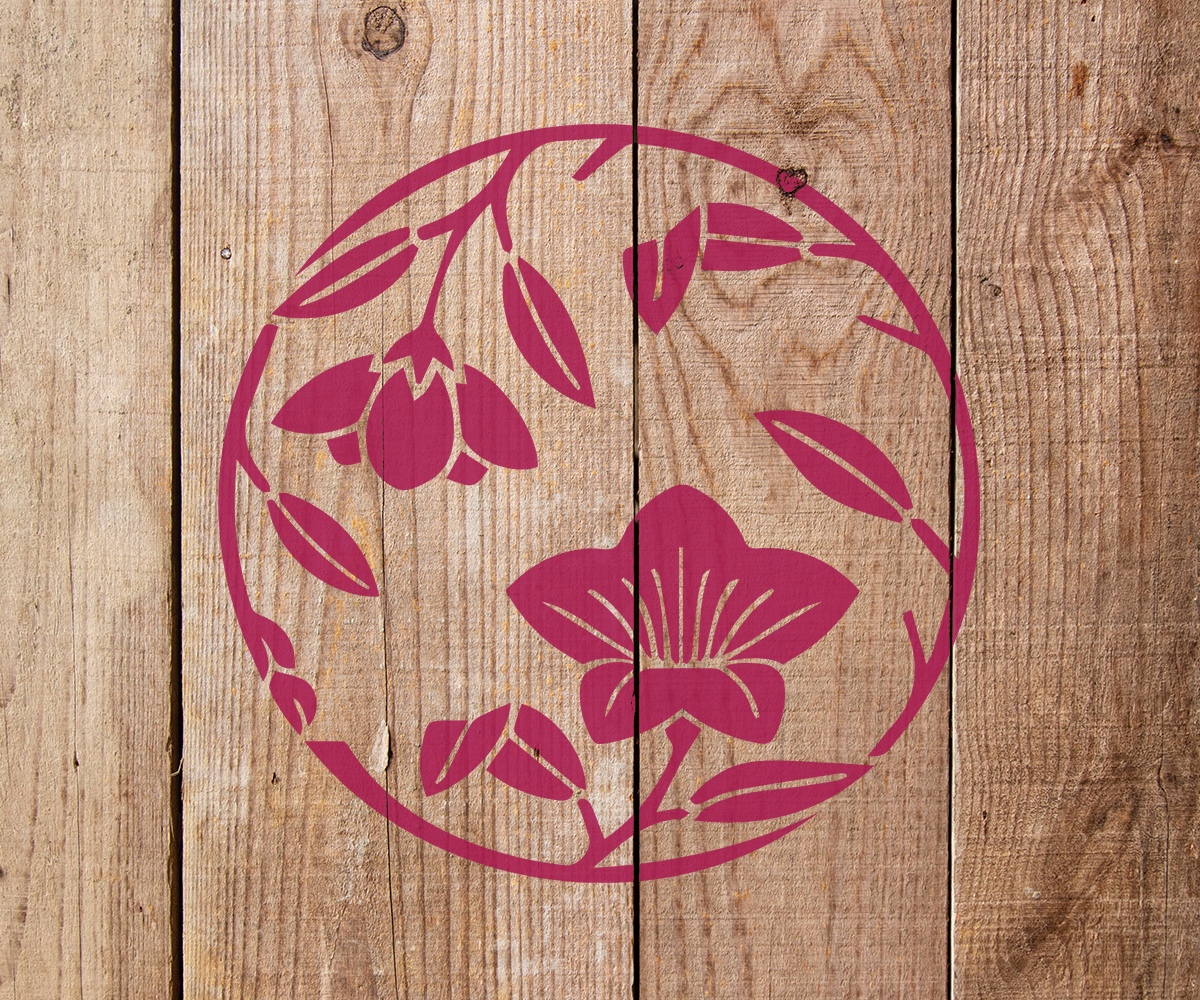 Flowers Stencil Art and Wall Stencil Stencil Giant