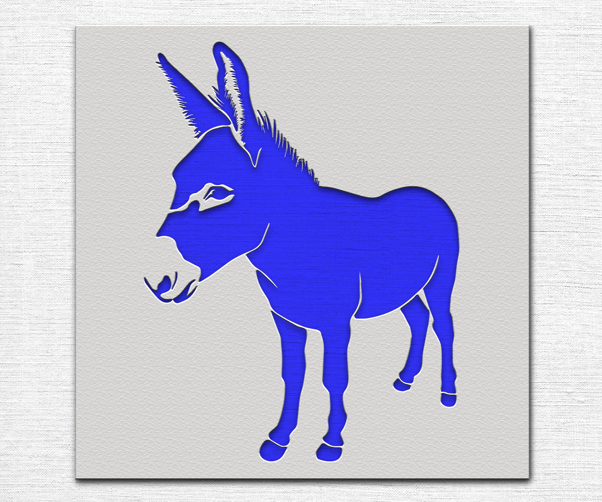 Donkey Stencil Art and Wall Stencil Stencil Giant