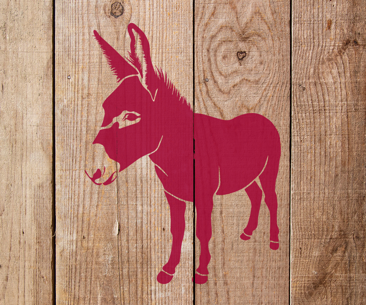 Donkey Stencil Art and Wall Stencil Stencil Giant