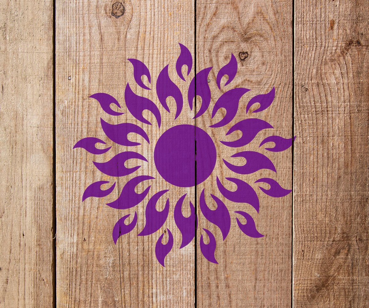 Sun Stencil Art and Wall Stencil Stencil Giant