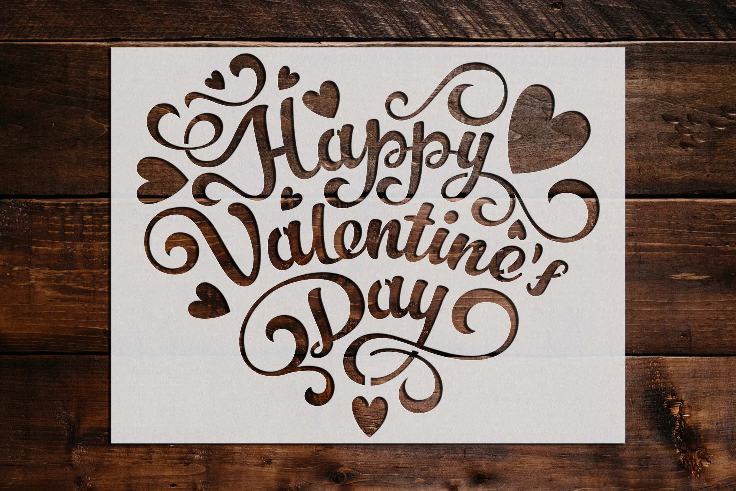 Happy Valentine's Day Stencil Art and Wall Stencil Stencil Giant