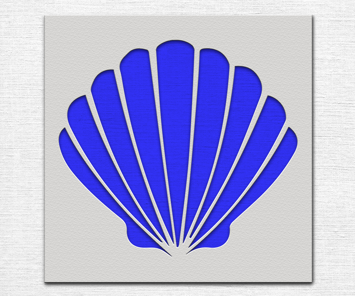Sea Shell Stencil Art and Wall Stencil Stencil Giant