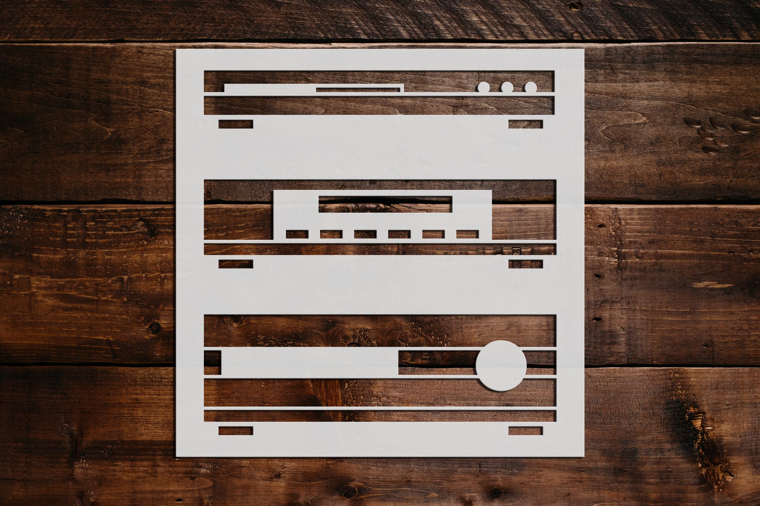 Electronic Equipment Stencil Art and Wall Stencil Stencil Giant