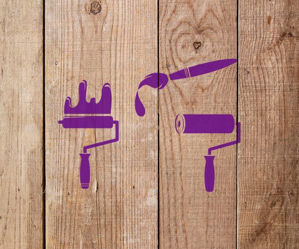 Paint Brushes Stencil Art and Wall Stencil Stencil Giant