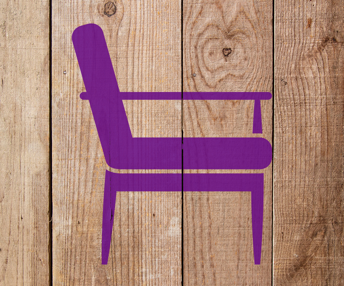 Chair Stencil Art and Wall Stencil Stencil Giant