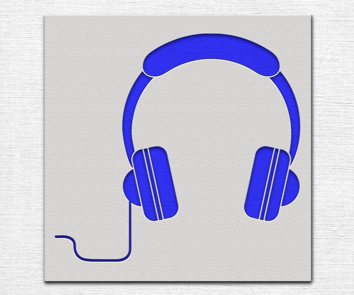 Headphones Stencil Art and Wall Stencil Stencil Giant