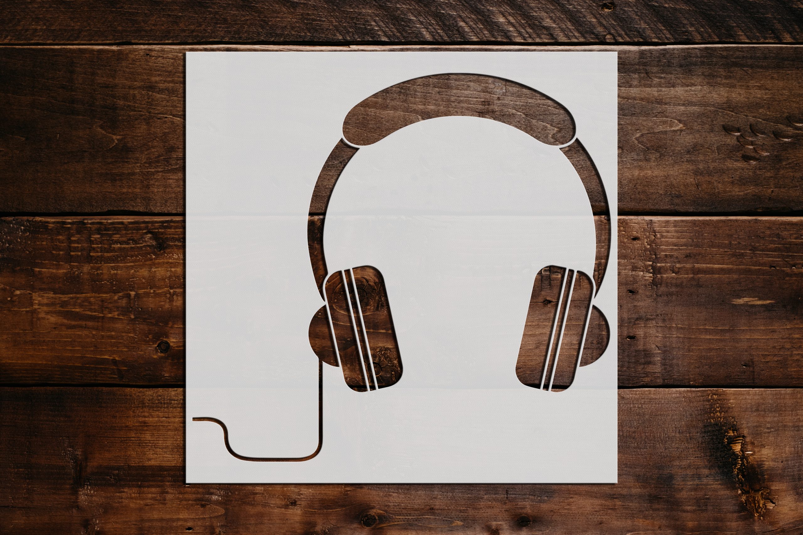 Headphones Stencil Art and Wall Stencil Stencil Giant