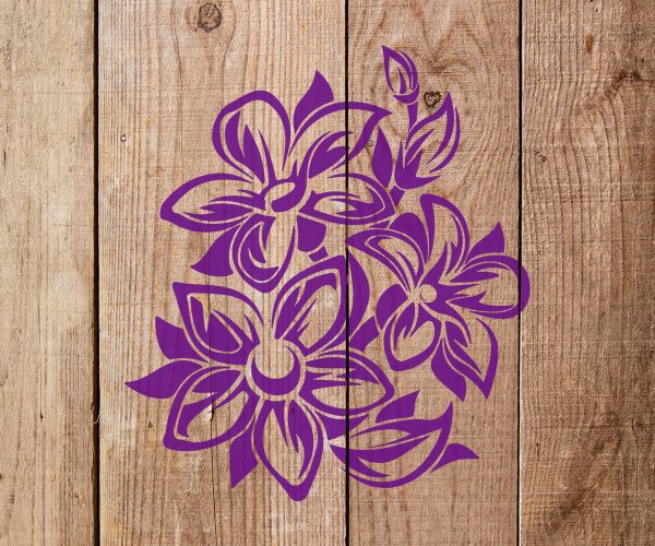 Flower Stencil Art and Wall Stencil Stencil Giant