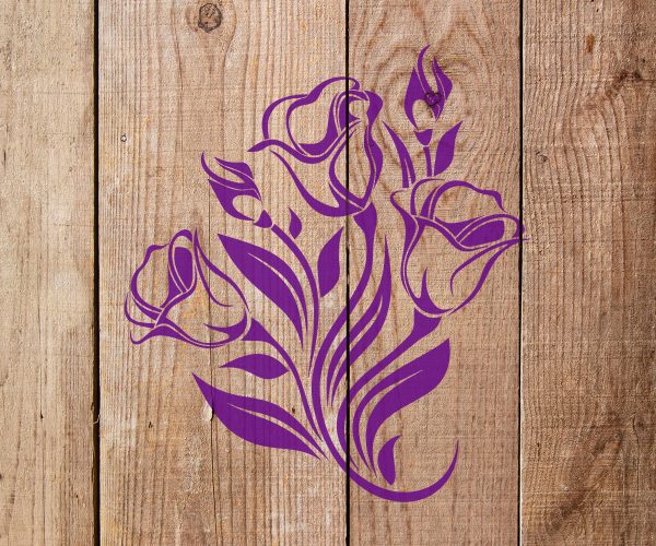 Flower Stencil Art and Wall Stencil Stencil Giant