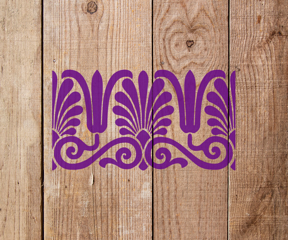 Scroll Border Stencil Art and Wall Stencil Stencil Giant