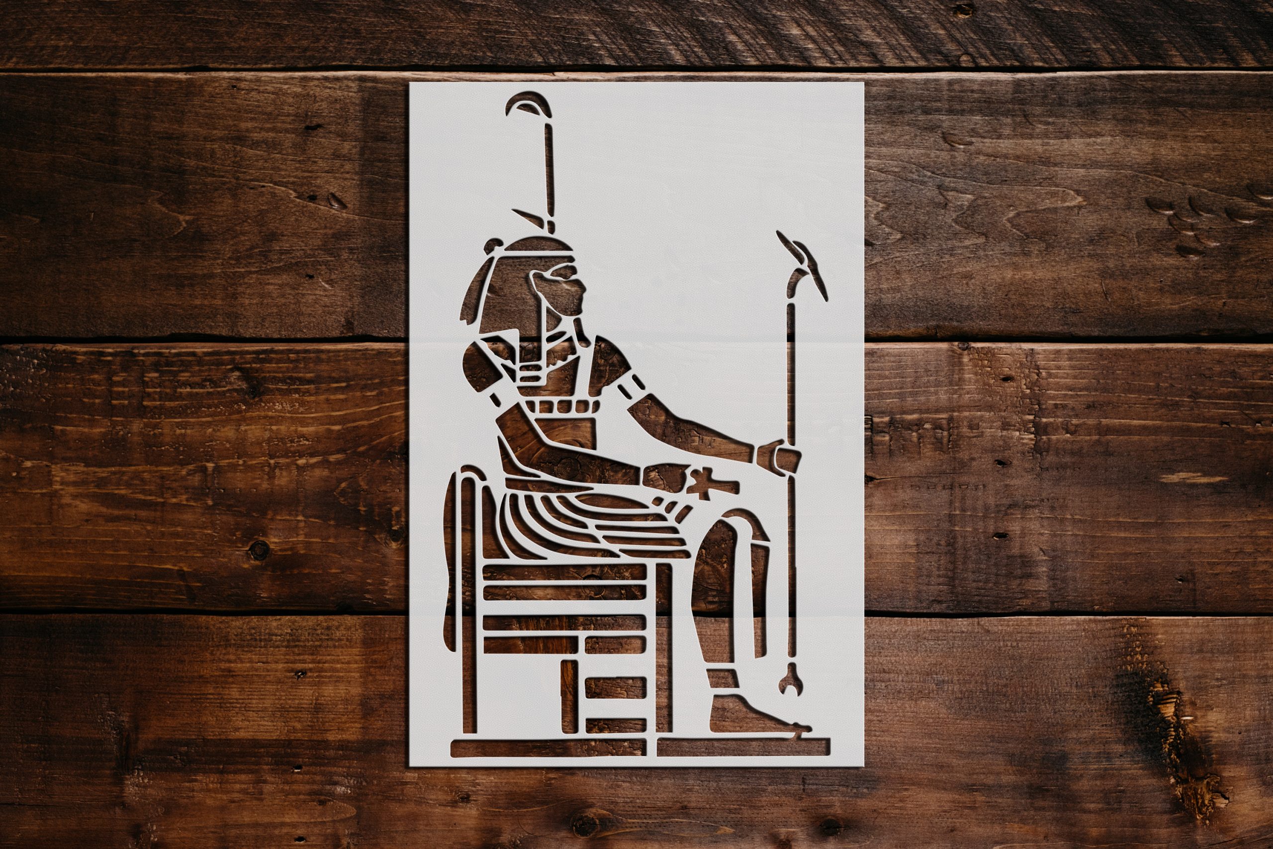 Egyptian Pharaoh Stencil Art and Wall Stencil Stencil Giant