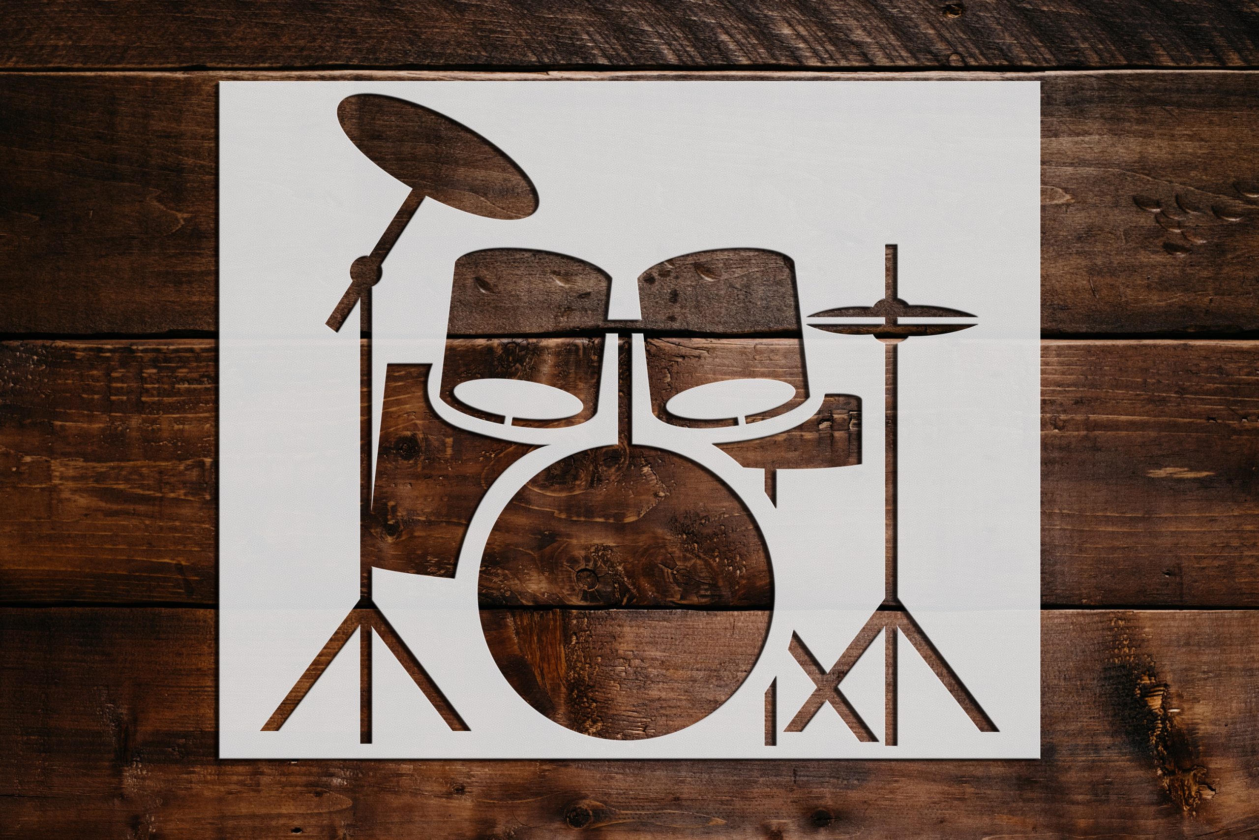 Drum Set Stencil Art and Wall Stencil Stencil Giant