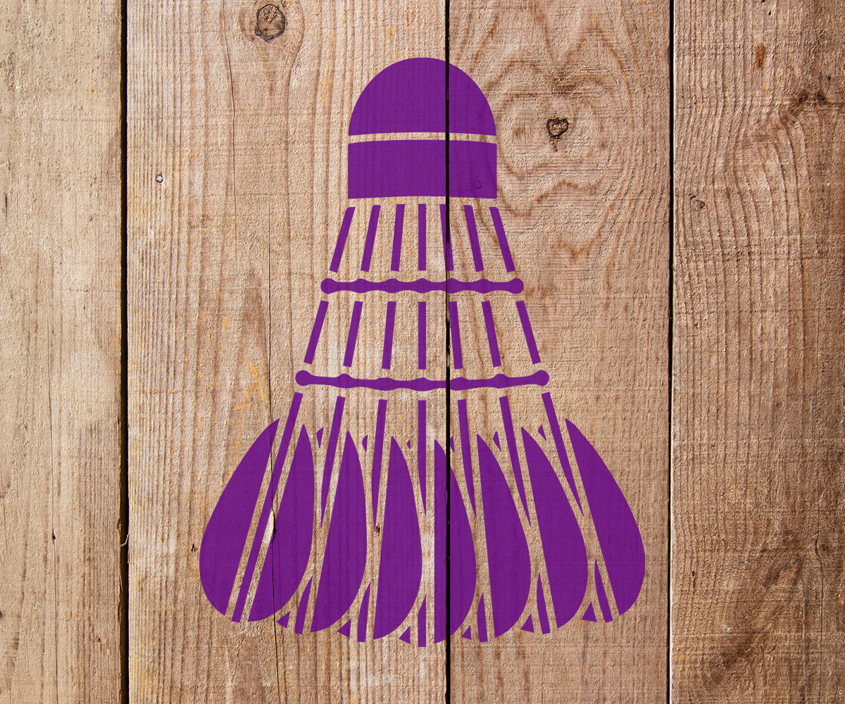 Badminton Stencil Art and Wall Stencil Stencil Giant