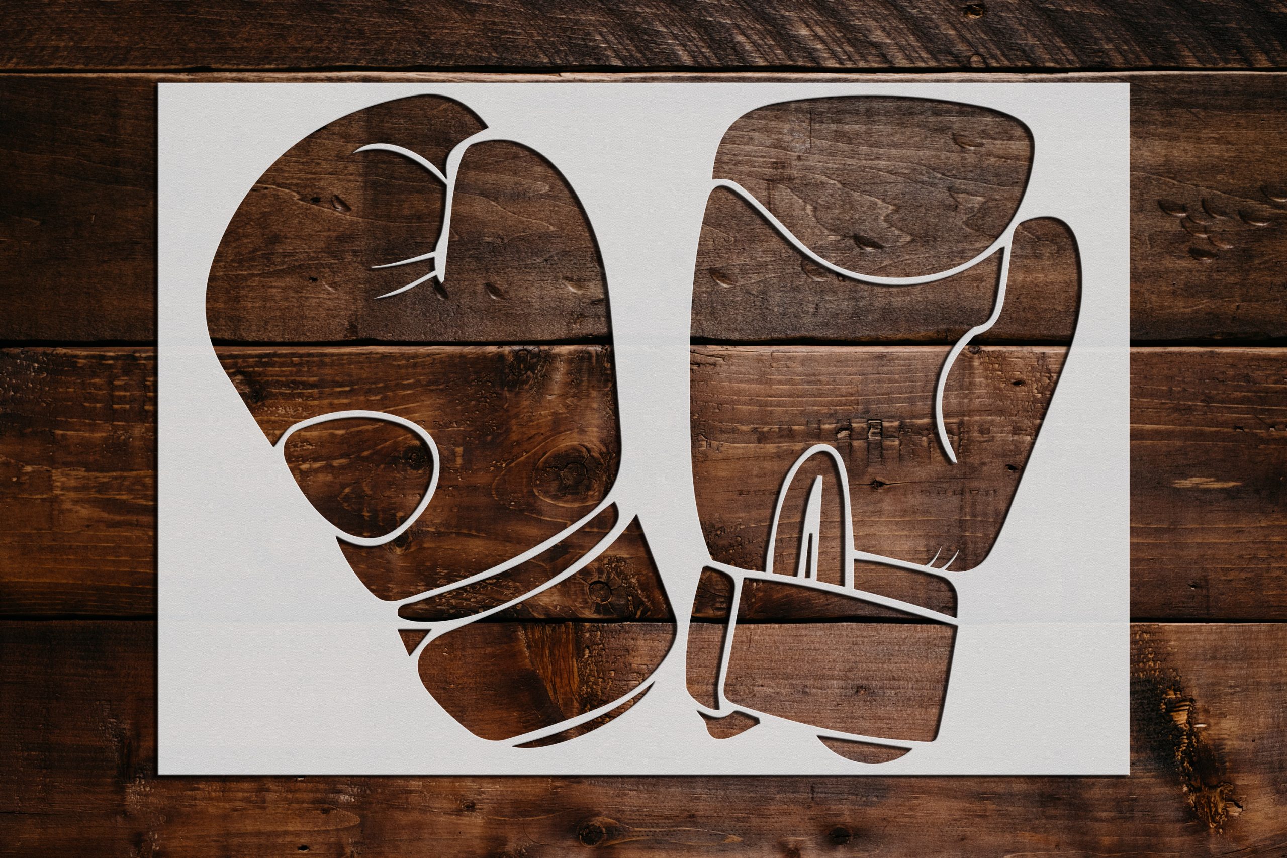 Boxing Gloves Stencil Art and Wall Stencil Stencil Giant