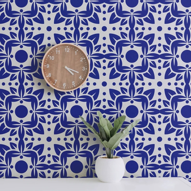 Geometric Design Stencil Art and Wall Stencil Stencil Giant