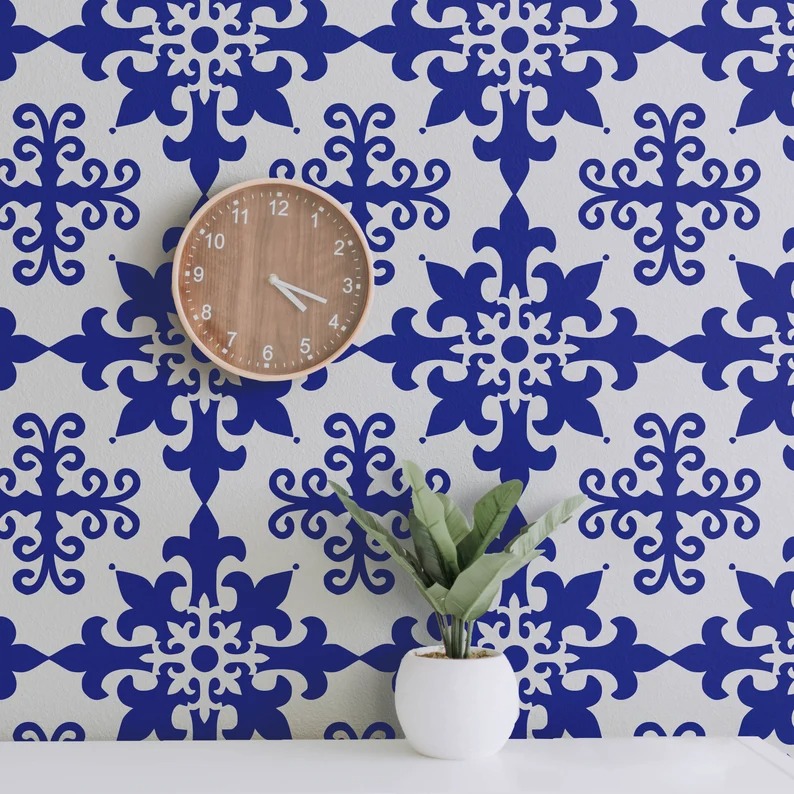 Geometric Design Stencil Art and Wall Stencil Stencil Giant