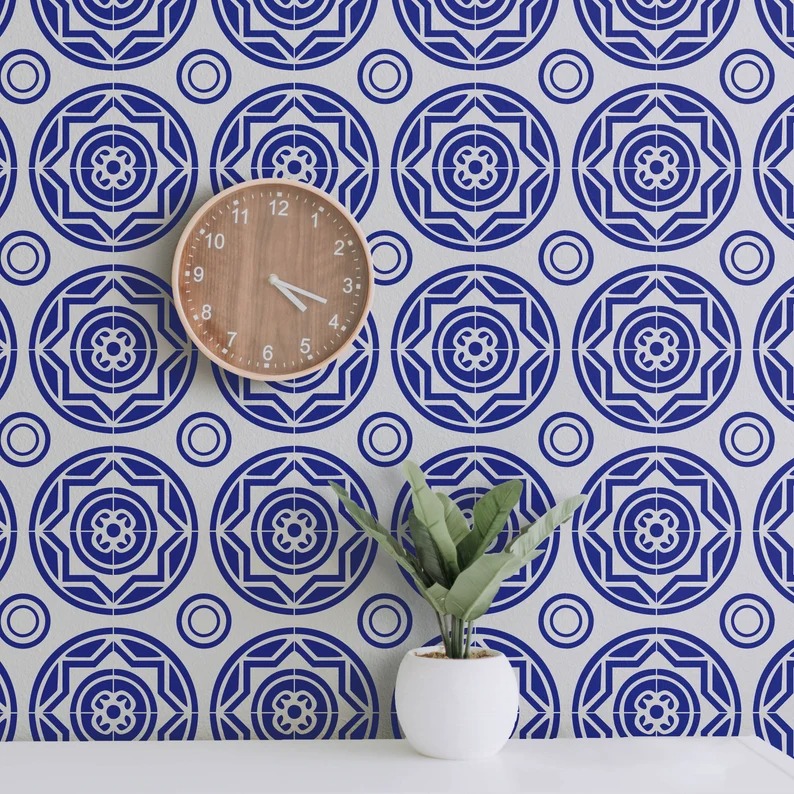 Geometric Design Stencil Art and Wall Stencil Stencil Giant