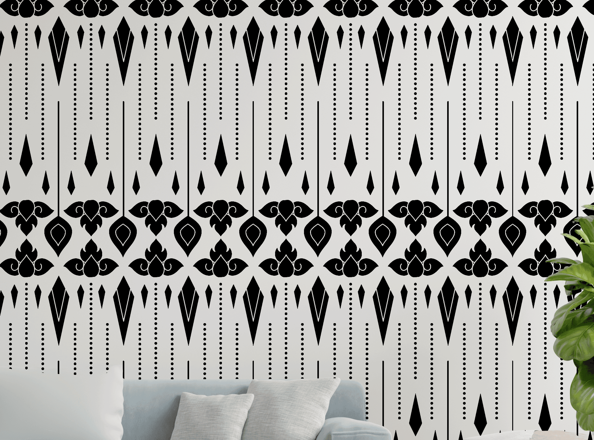 Geometric Design Stencil Art and Wall Stencil Stencil Giant