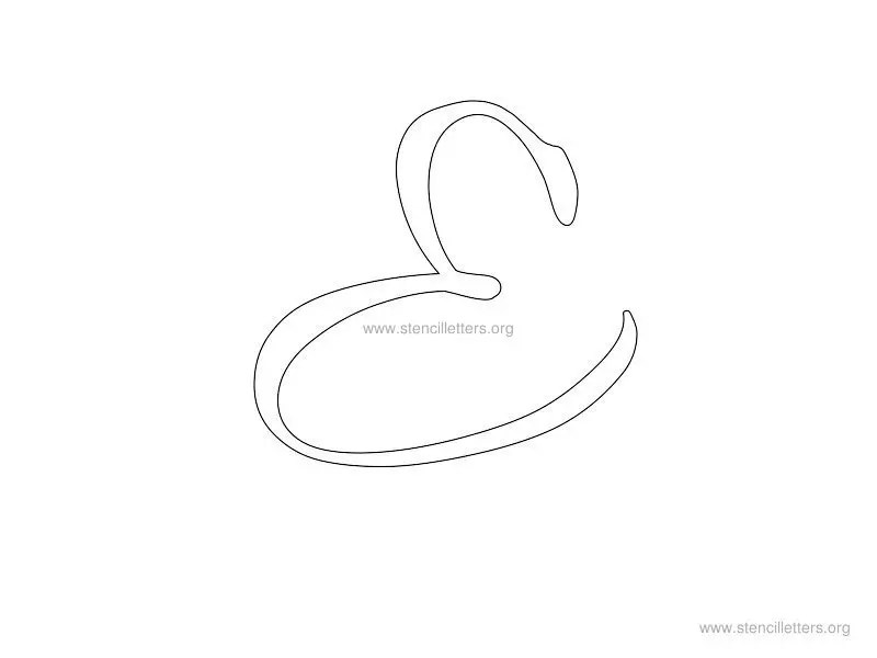 Cursive Wall Letter Stencils to Print Stencil Letters Org