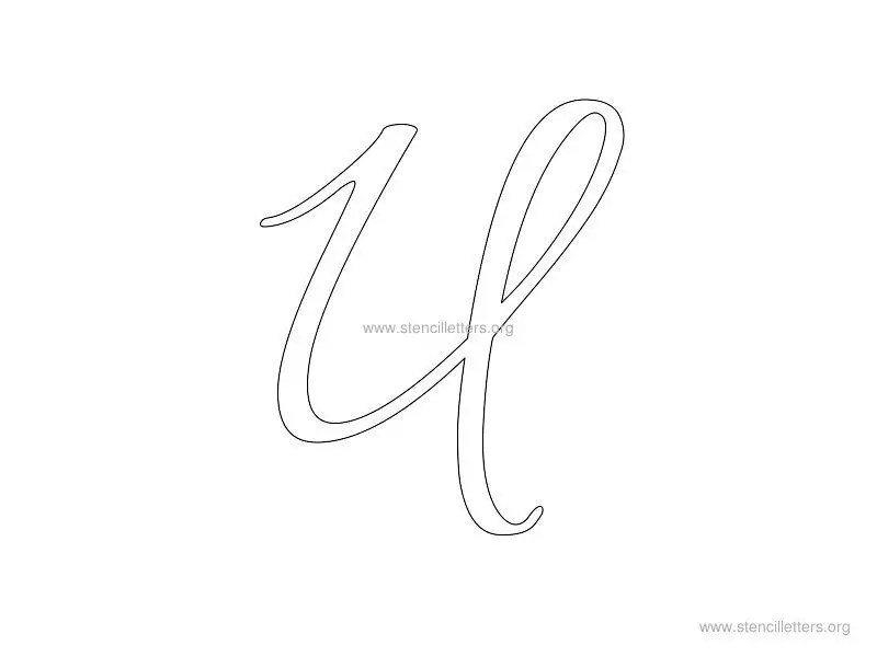 Cursive Wall Letter Stencils to Print Stencil Letters Org