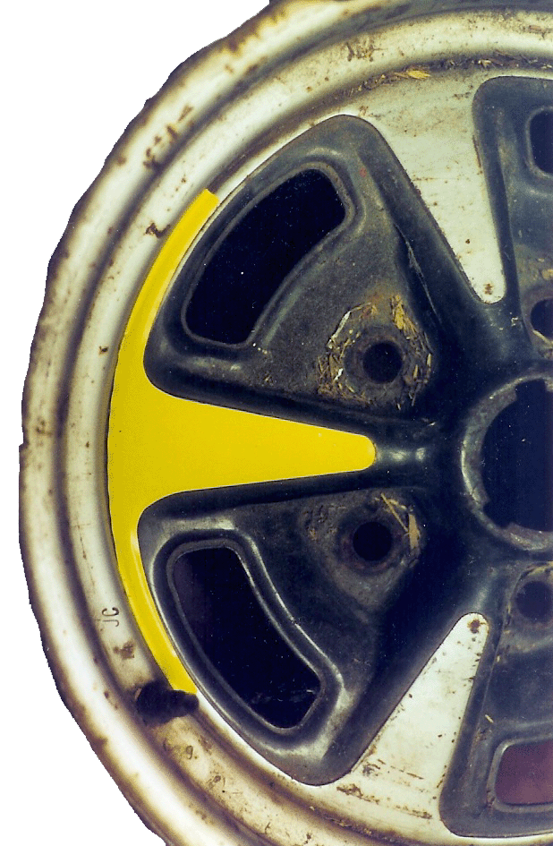 Pontiac 14 and 15 inch Rally Wheel Paint Mask Kit