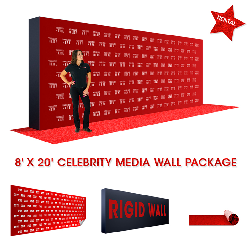 Celebrity Media Wall 8'x20'