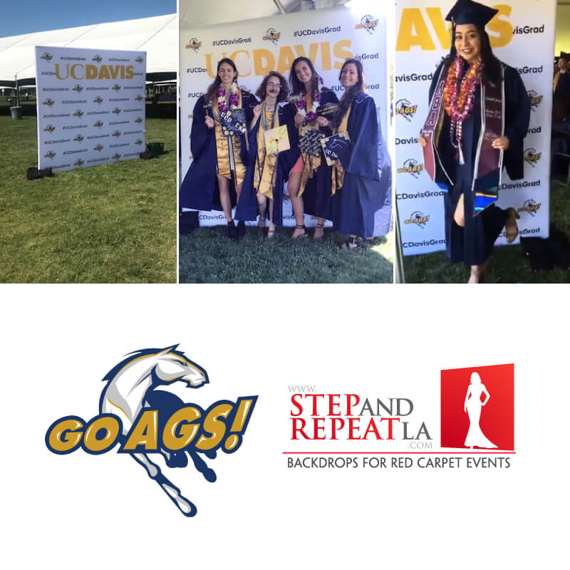 UC Davis Graduation Step and Repeat LA