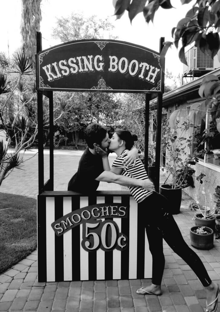Kissing Booth Rental Step and Repeat LA